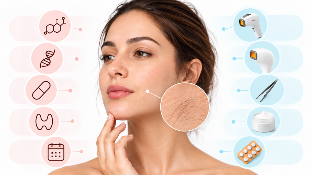 Părul facial la femei: cauze și metode de reducere 1 parul facial